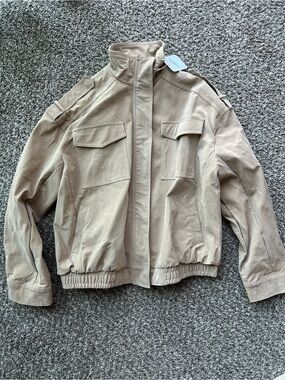 Suede Bomber Jacket
